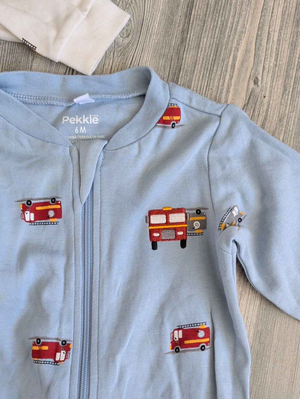 Pekkle Baby Boys Zip-Up Sleep and Play Footed Pajamas 4-Pack Baby 6M 4-Piece - Picture 2 of 5